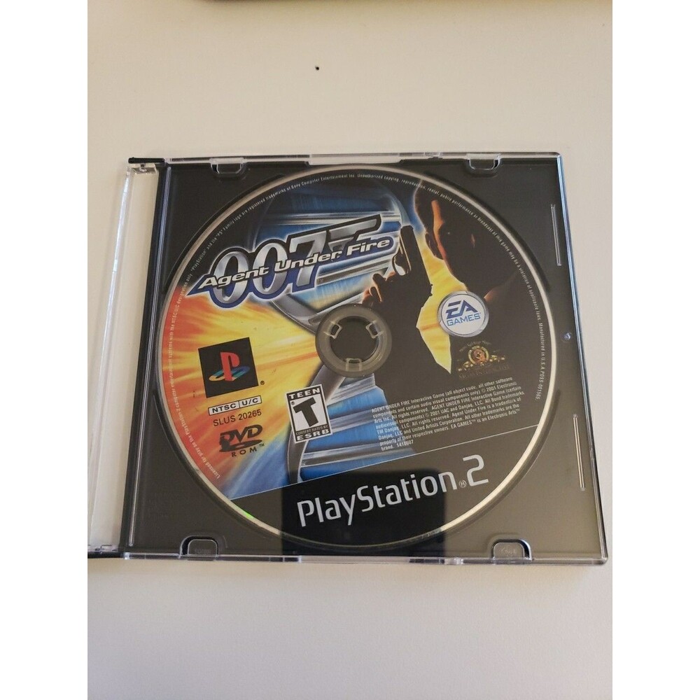 James Bond 007 Agent Under Fire PS2 PlayStation 2 Disc Only Tested Working